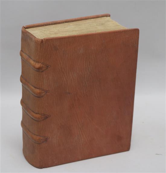 The Booke of Common Prayer, 8vo, rebound calf with replaced endpapers, title page repaired, bound with